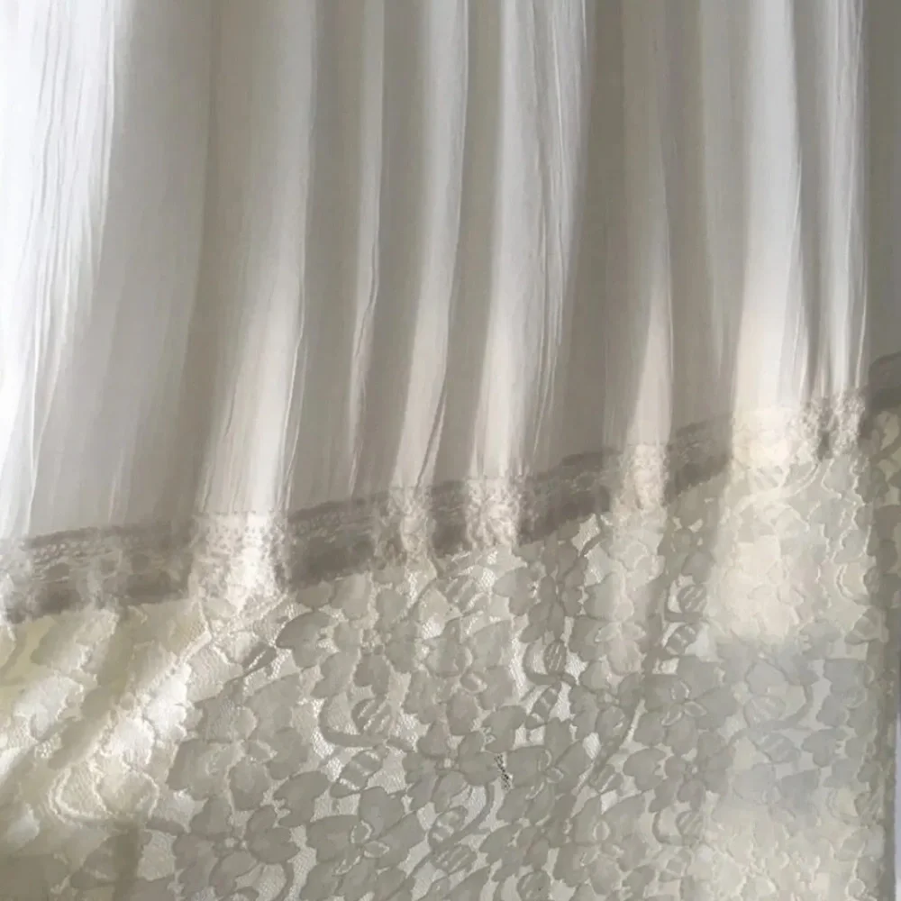 Abercrombie & Fitch Strapless White Lace Maxi Dress Small